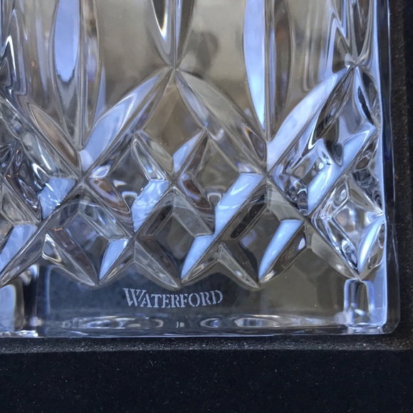 New in Box Waterford Crystal Lismore Connoisseur Square Decanter & Tumbler, Pair - Picture 9 of 12